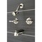Kingston Brass KB246ALPN Two-Handle Tub and Shower Faucet, Polished Nickel KB246ALPN - alternate 2
